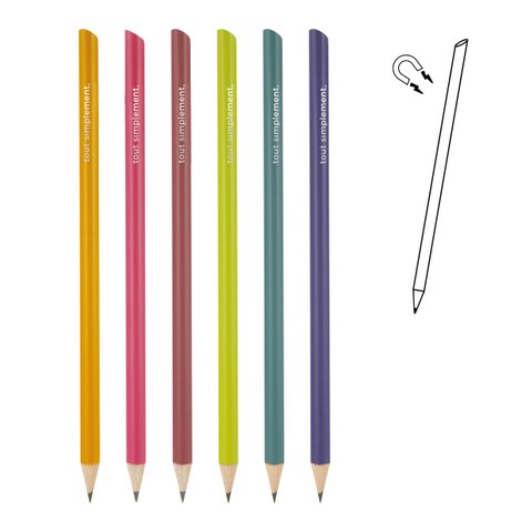 Assortiment van 24 magneetpotloden - kleur