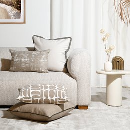 Cappucino Mohair - Fabric Cushion - 40 x 60