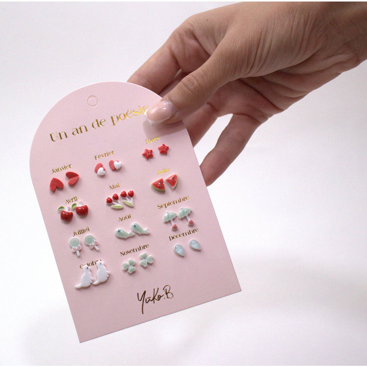 Offer of 20 poetic earrings cards