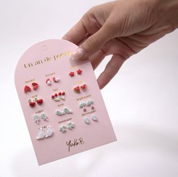 Offer of 20 poetic earrings cards