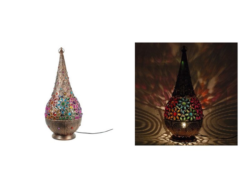 Pæreformet bordlampe