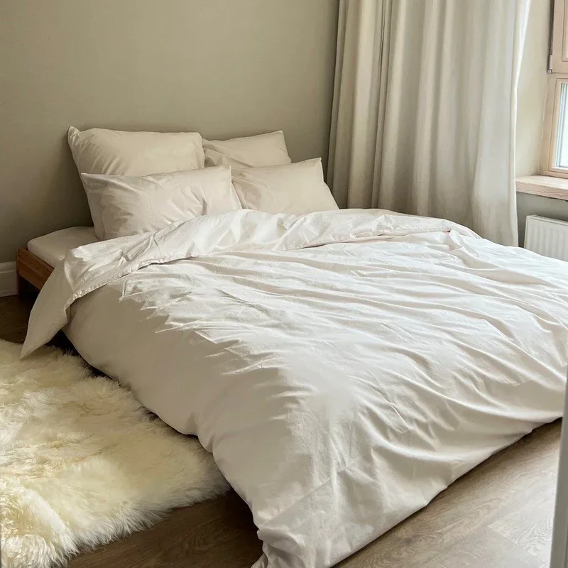 Mandelmælk 400TC Percale Sheet