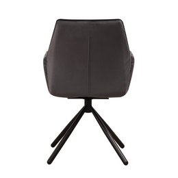 Sedia Donny velluto antracite