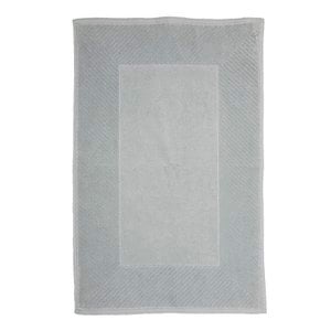 Badmat 50 x 80 cm, 1200 gr./m², Velours, Zilvergrijs