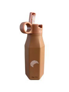 Silikontrinkflasche - Croissant - Braun