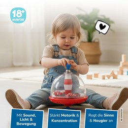 Brandweerpanoramatol voor kinderen, met geluid en bewegende elementen, Ø 19 cm