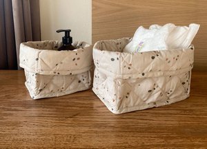 Kres padded storage basket Dots small