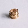 Mehrschichtiger XL-Ring aus Edelstahl – Gold