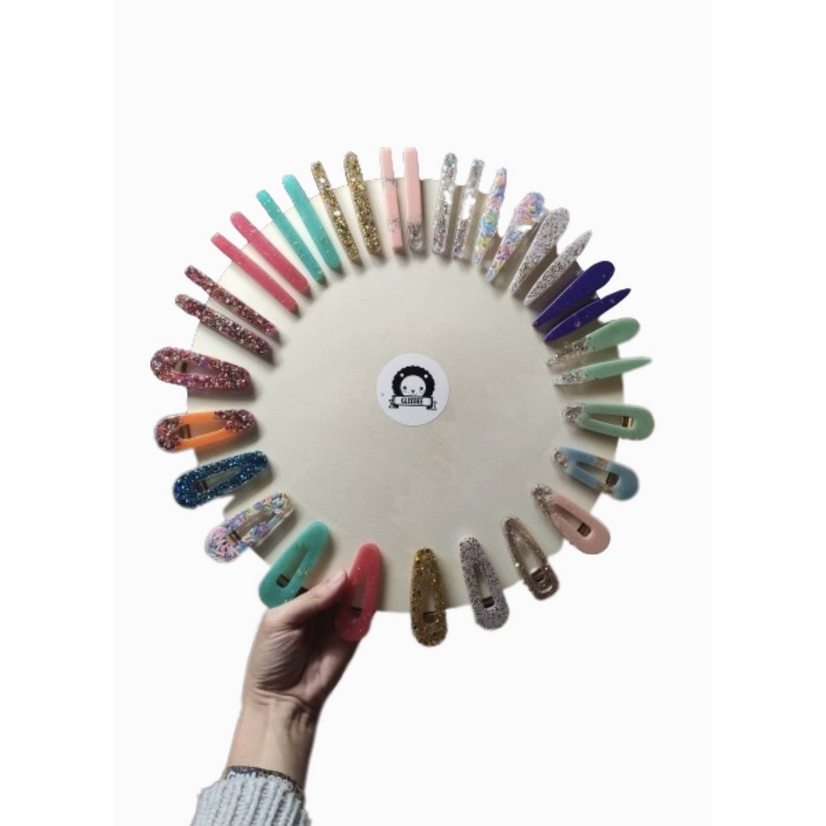 PACK DE MÉLANGE DE GLITTER SQUIGGLE - AVEC PRÉSENTOIR EN BOIS GRATUIT