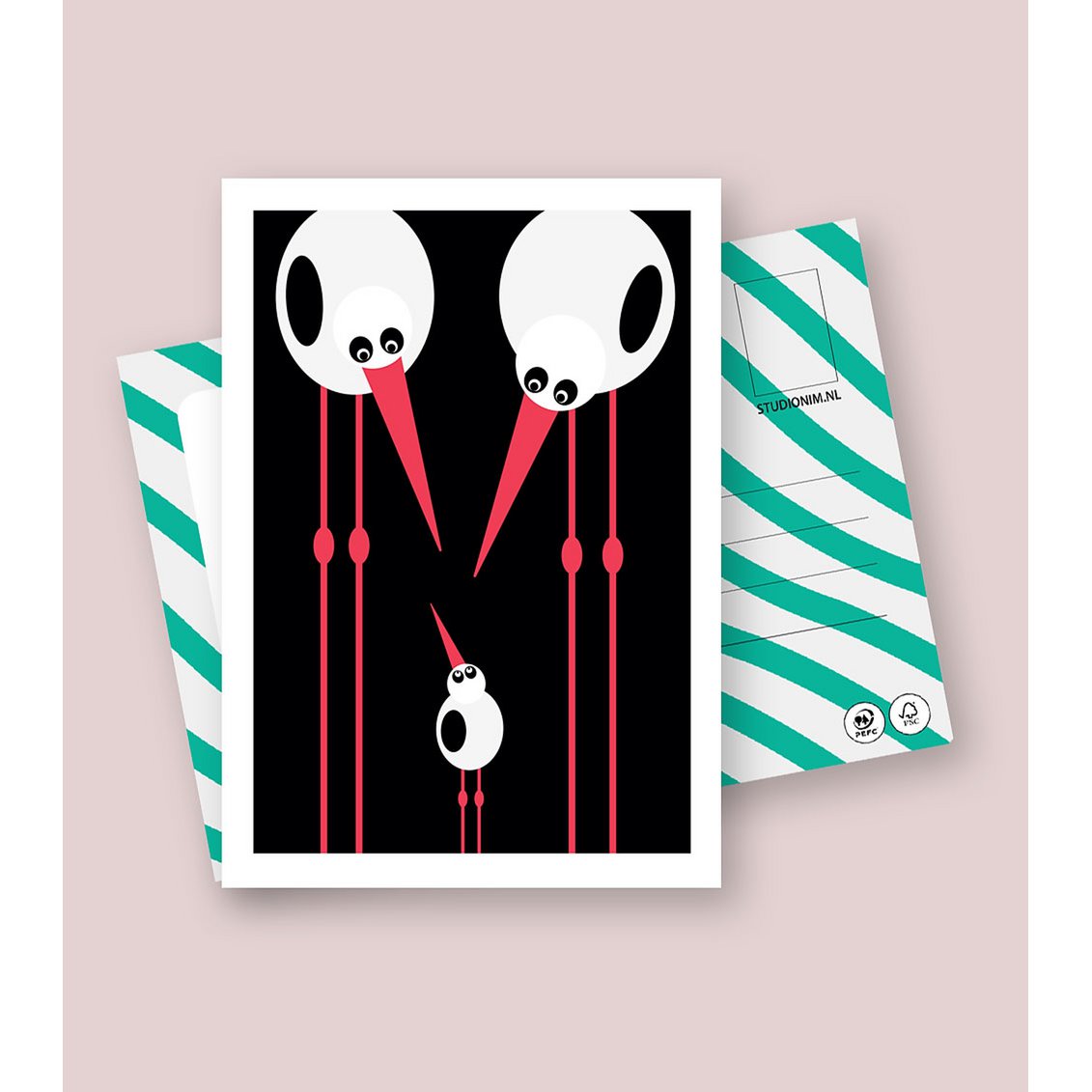 HOORAY A BABY | FSC® postcards | Dutch Design