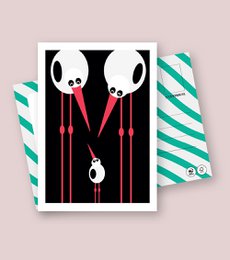HOORAY A BABY | FSC® postcards | Dutch Design