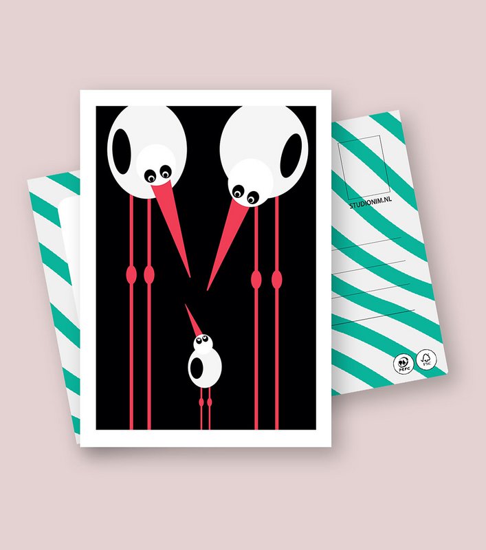 HOORAY A BABY | FSC® postcards | Dutch Design