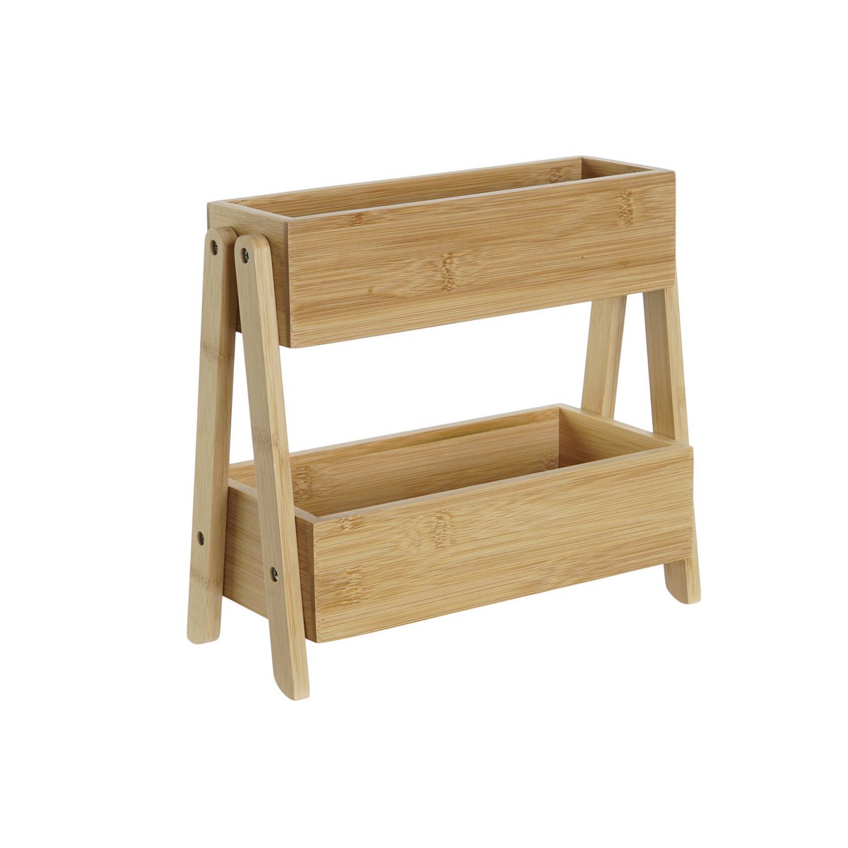 BAMBOO SHELF 27X12X25 2 FLOORS NATURAL SPICE RACK PC207675