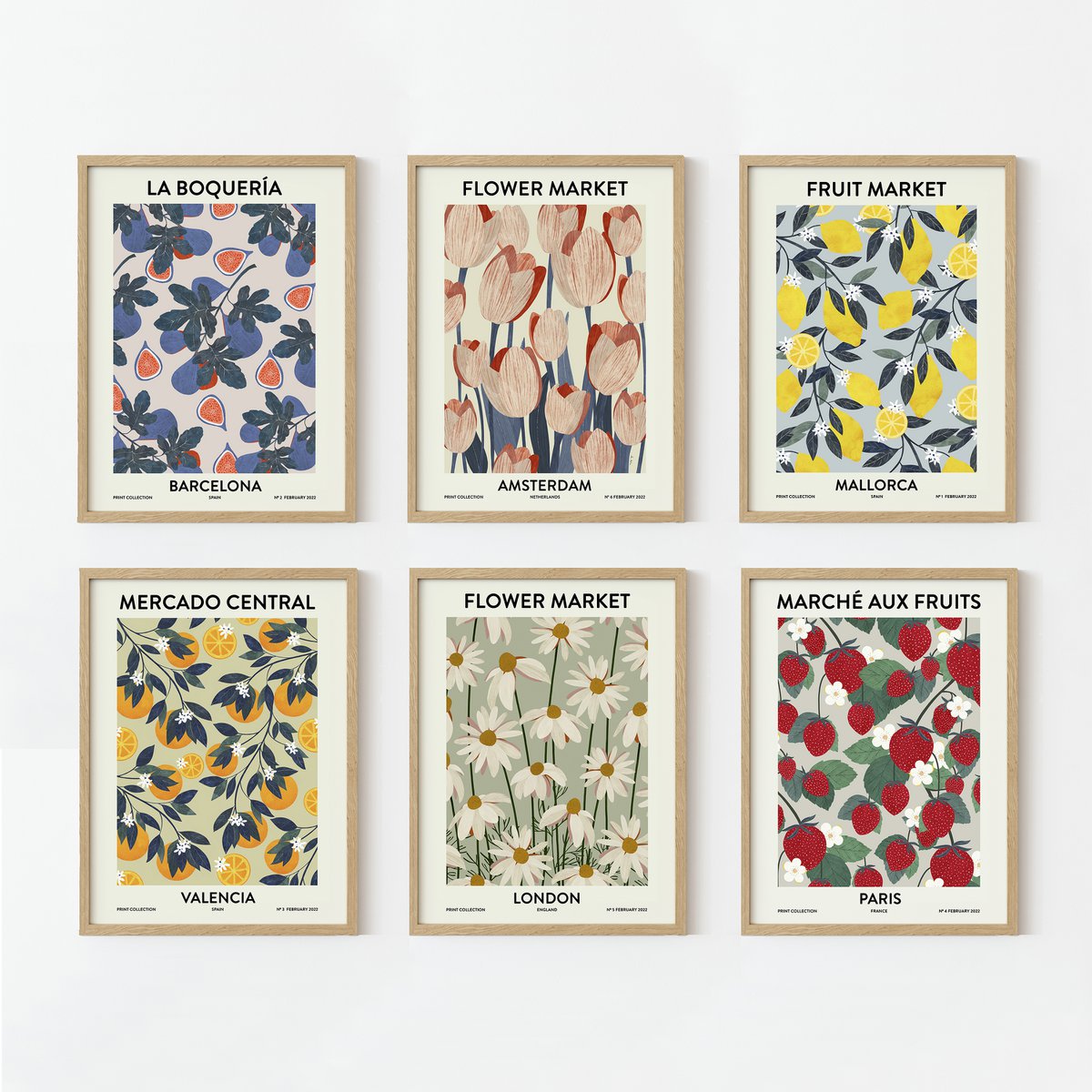 Fruitmarkt Valencia Art print