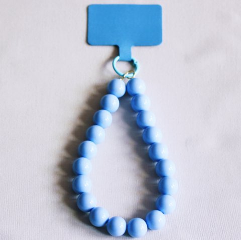 Phone cords beads XXL - light blue