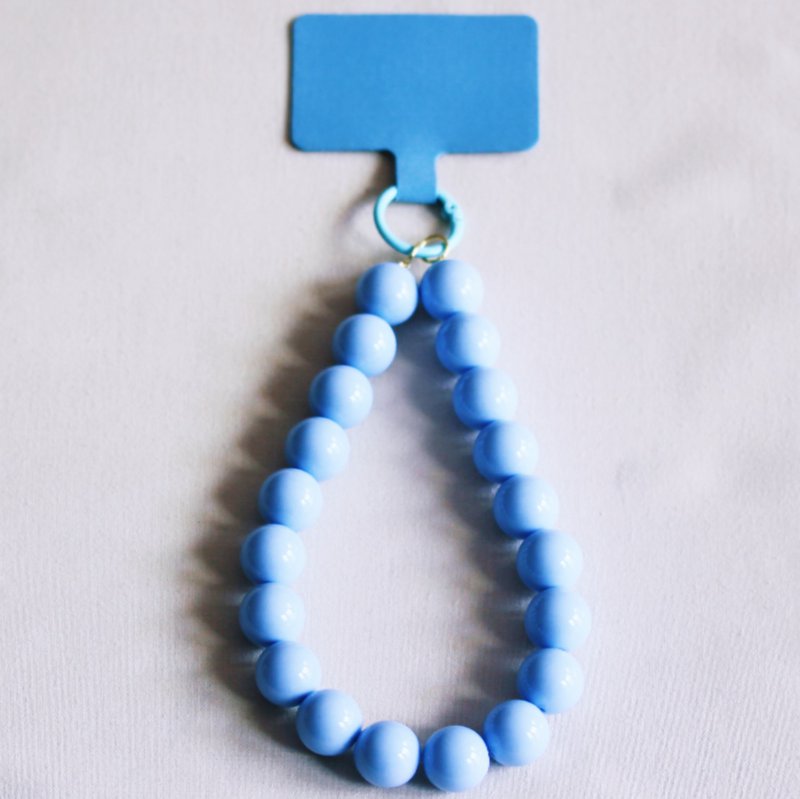 Phone cords beads XXL - light blue