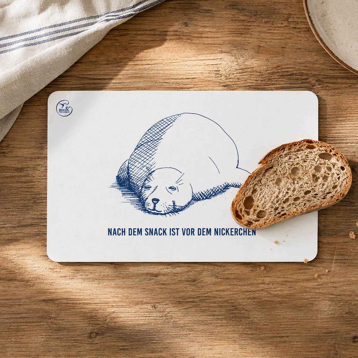 Planche à petit-déjeuner sceau mélamine « Après le goûter, c'est avant la sieste »