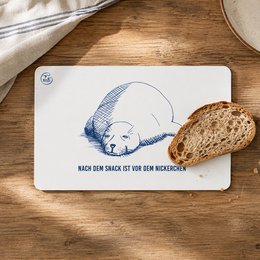 Planche à petit-déjeuner sceau mélamine « Après le goûter, c'est avant la sieste »