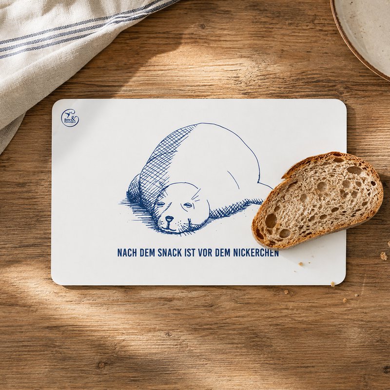 Planche à petit-déjeuner sceau mélamine « Après le goûter, c'est avant la sieste »