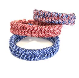 Heren armband gevlochten paracord blauw/wit