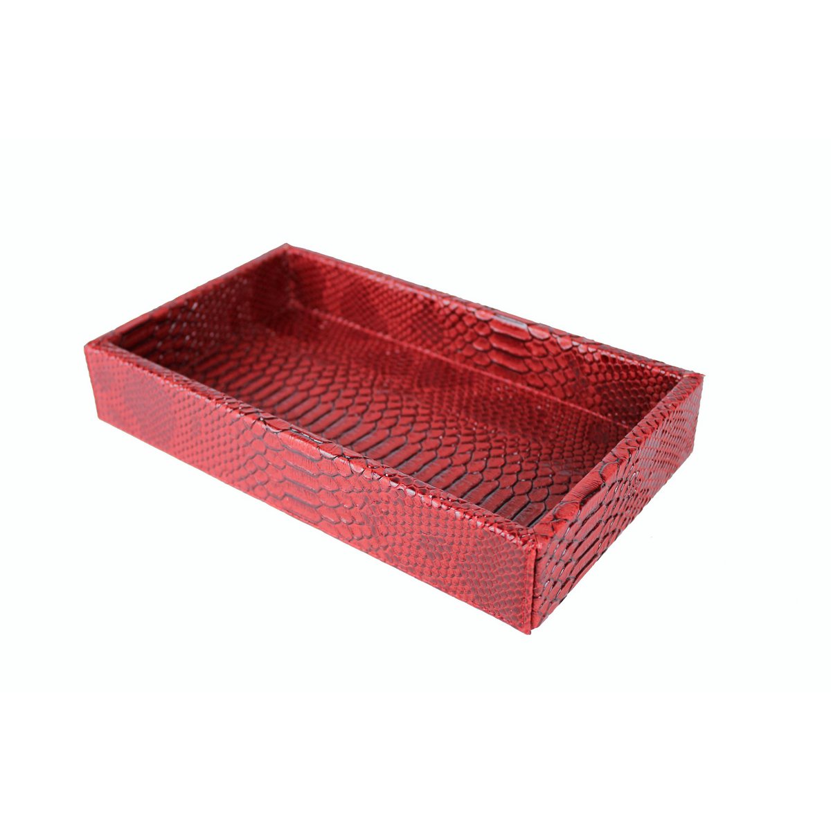 Vassoio rettangolare piccolo rettile rosso