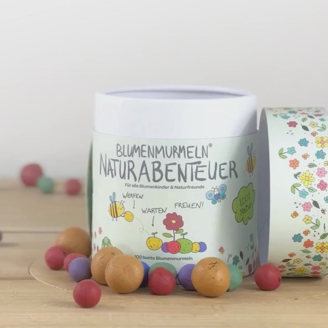 Blumenmurmeln Naturabenteuer, 100er Dose