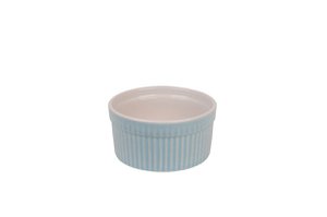 Pastelblauw schaaltje met strepen 9 cm Isabelle Rose