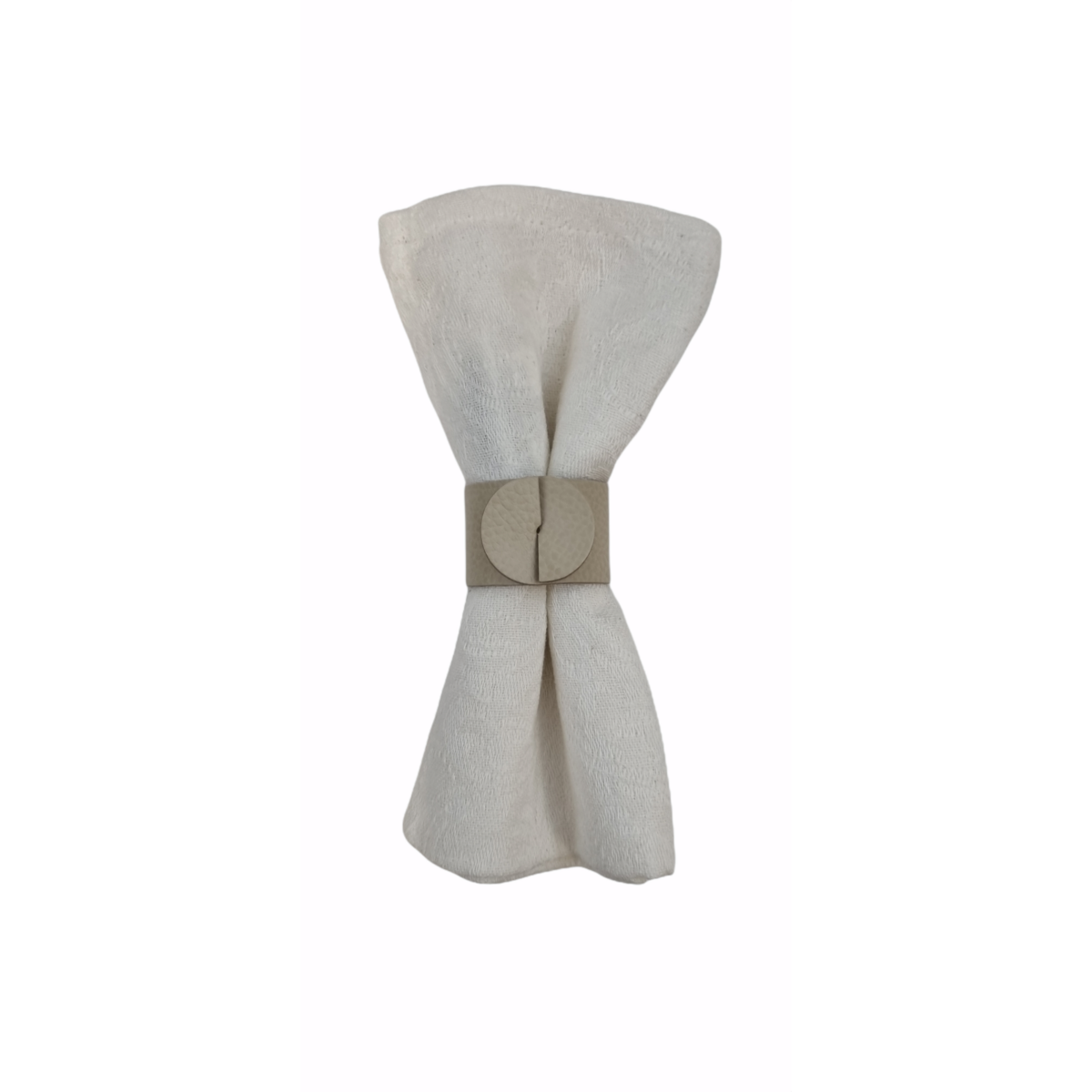 Servilletero Skinnatur | cuero reciclado | 4 cm de diámetro