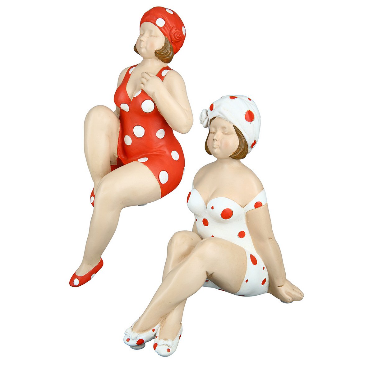 Poly figure "Becky" red / white VE 2 so