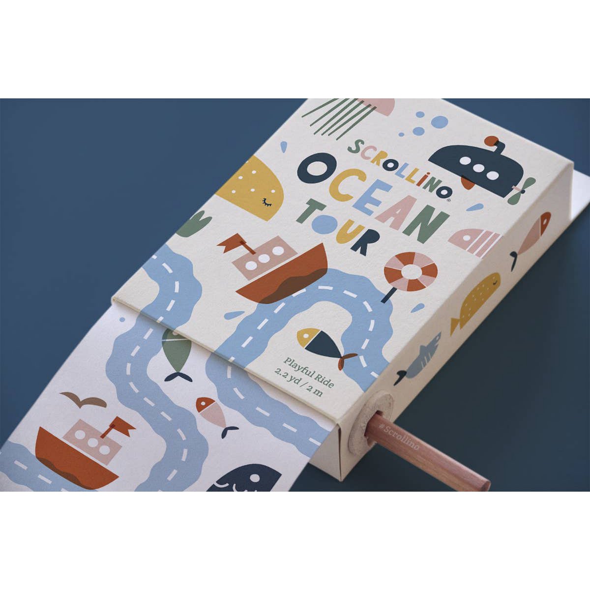 Speels boek voor kinderen - Scrollino OCEAN Tour