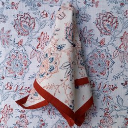 Tablecloth 'Flower' Red/Blue, Large