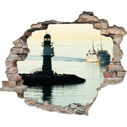 3D wall sticker - Dark Light House