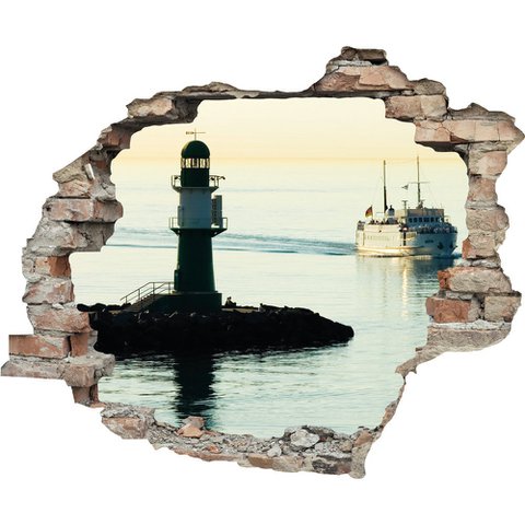3D wall sticker - Dark Light House
