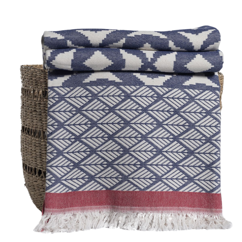Plaid Hamam Jacquard 'Maggio' 170x130 cm