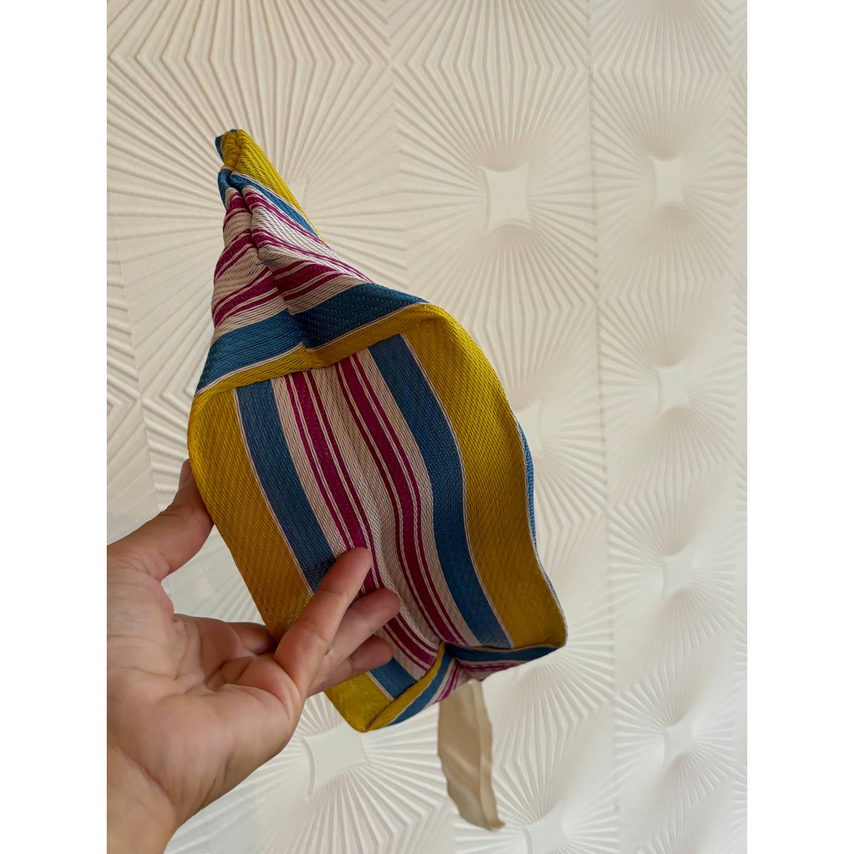 Bolsa de nylon reciclada hecha a mano