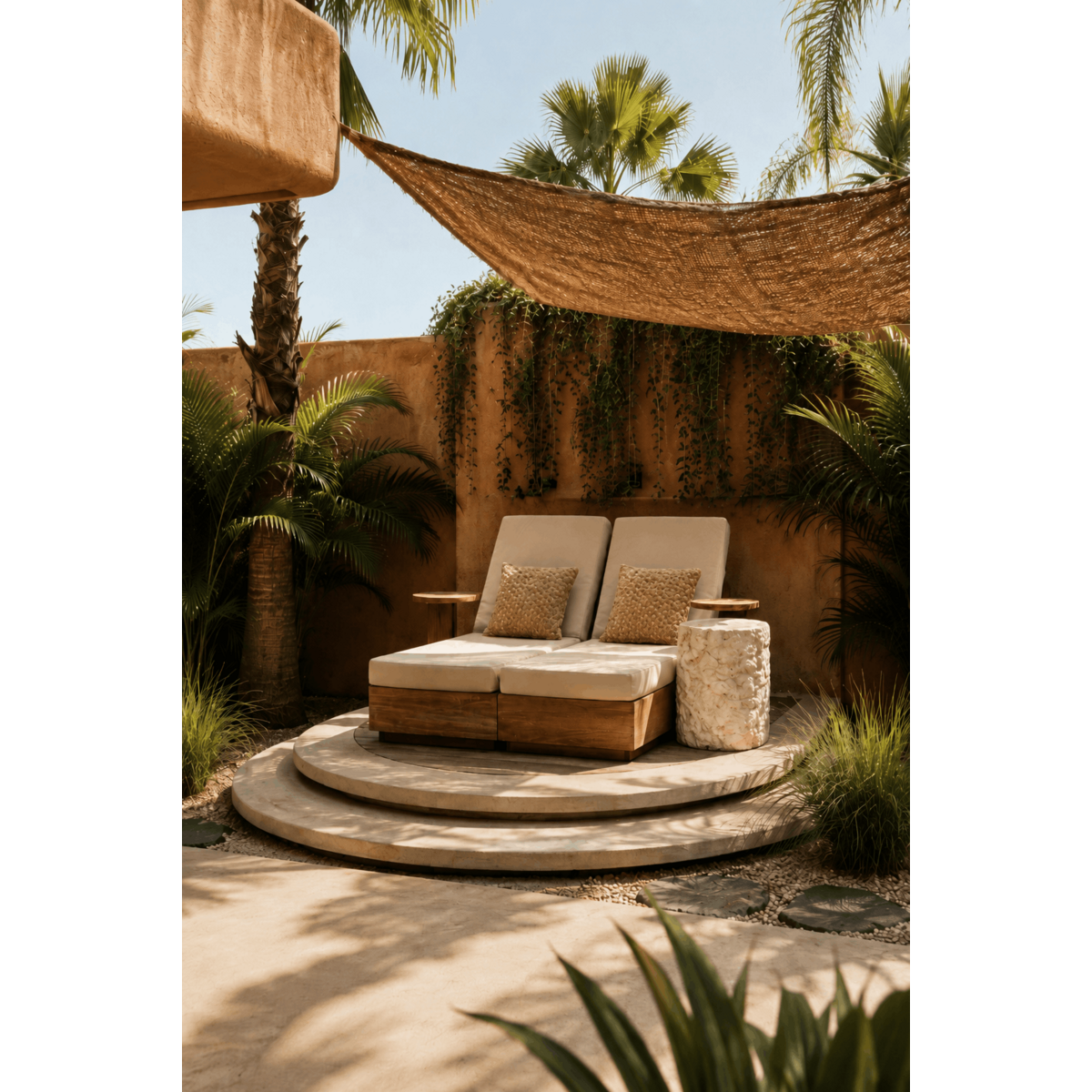 De Coco Shade Rechthoekig - Naturel - 500x300