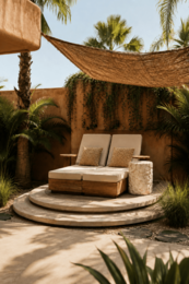 The Coco Shade Rectangular - Natural - 500x300