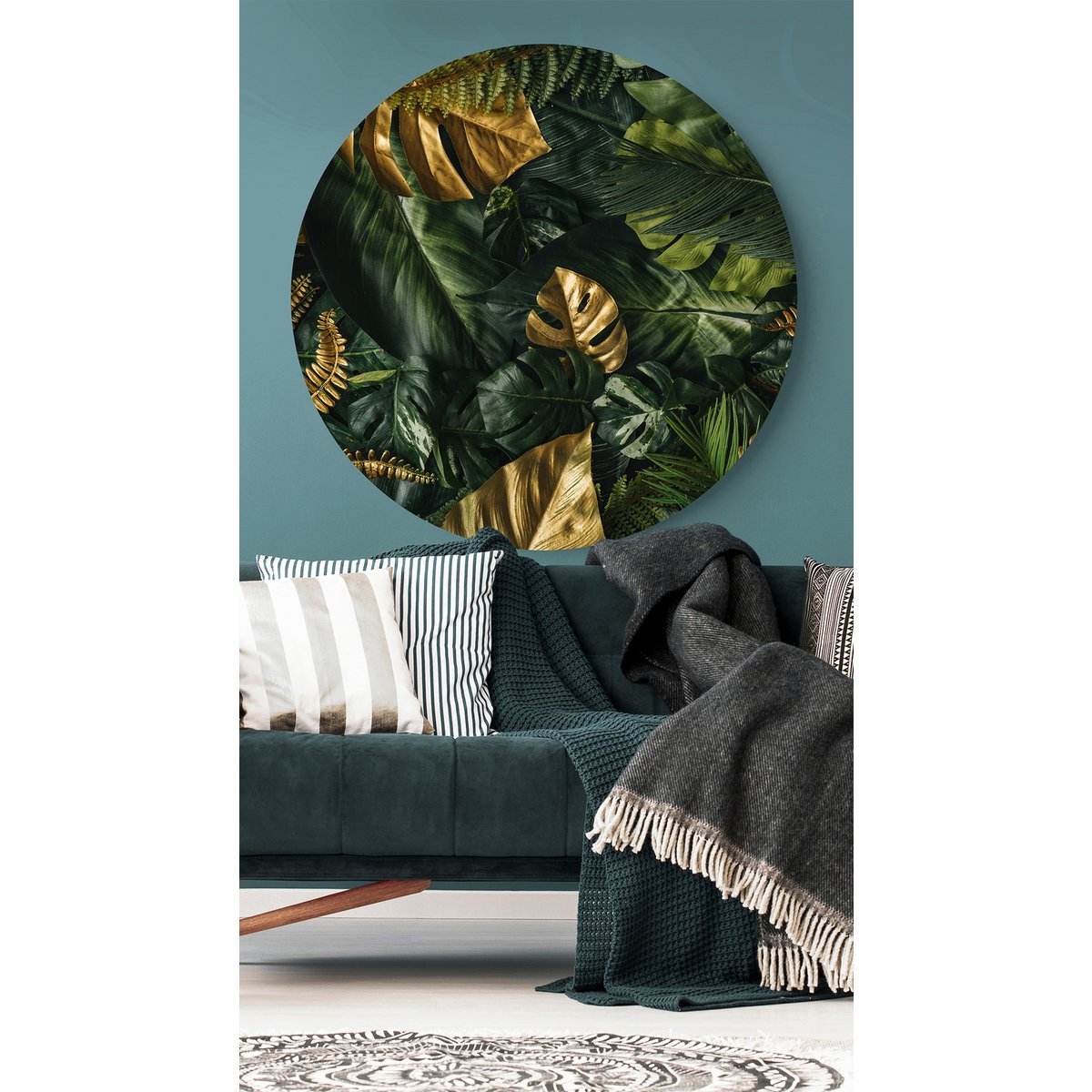 Green Gold Leaves
