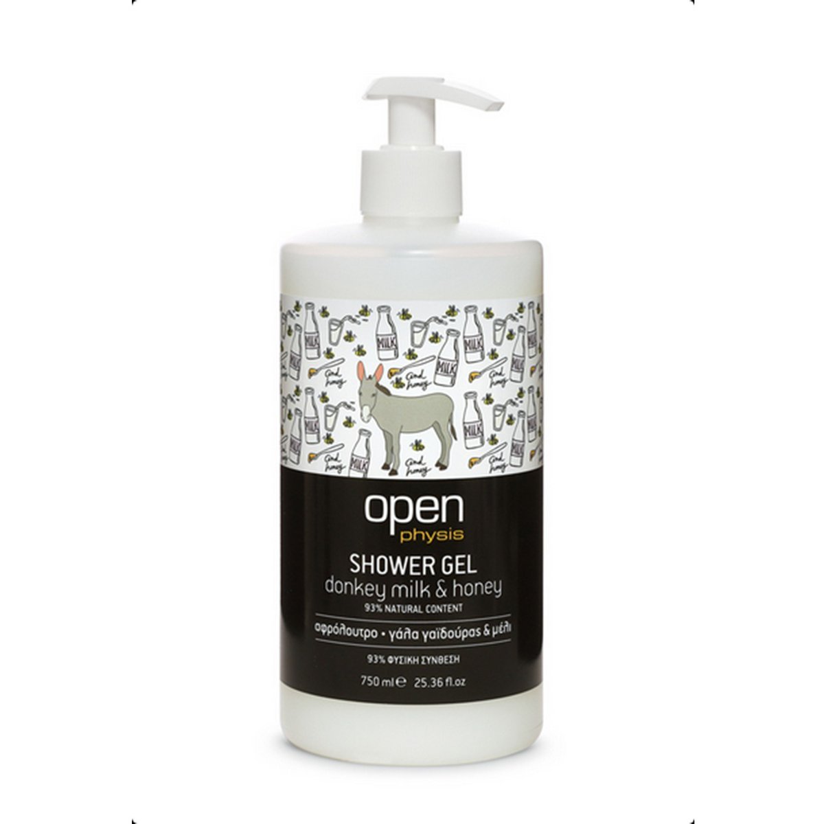 Shower Gel Donkey Milk & Honey Open Natural Cosmetics