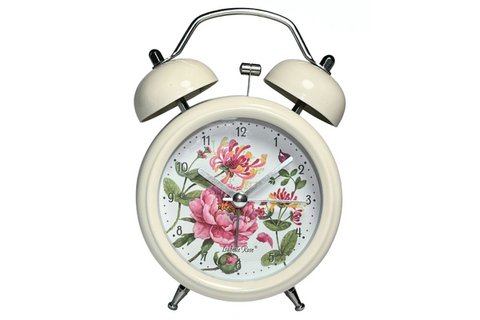 Retro-Wecker Pfingstrose 12x9 cm Isabelle Rose