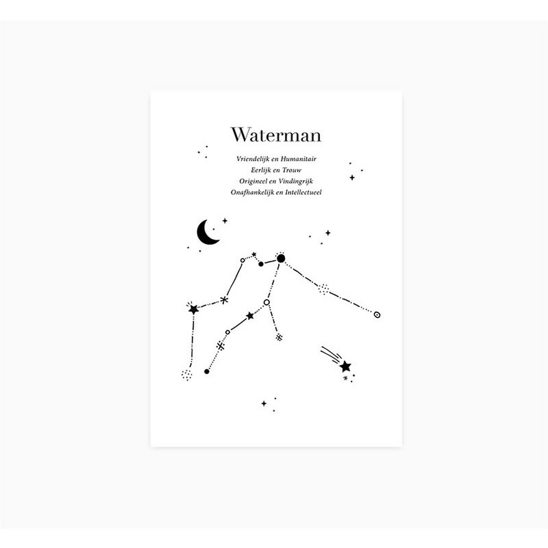 Ansichtkaart | Sterrenbeeld | Waterman