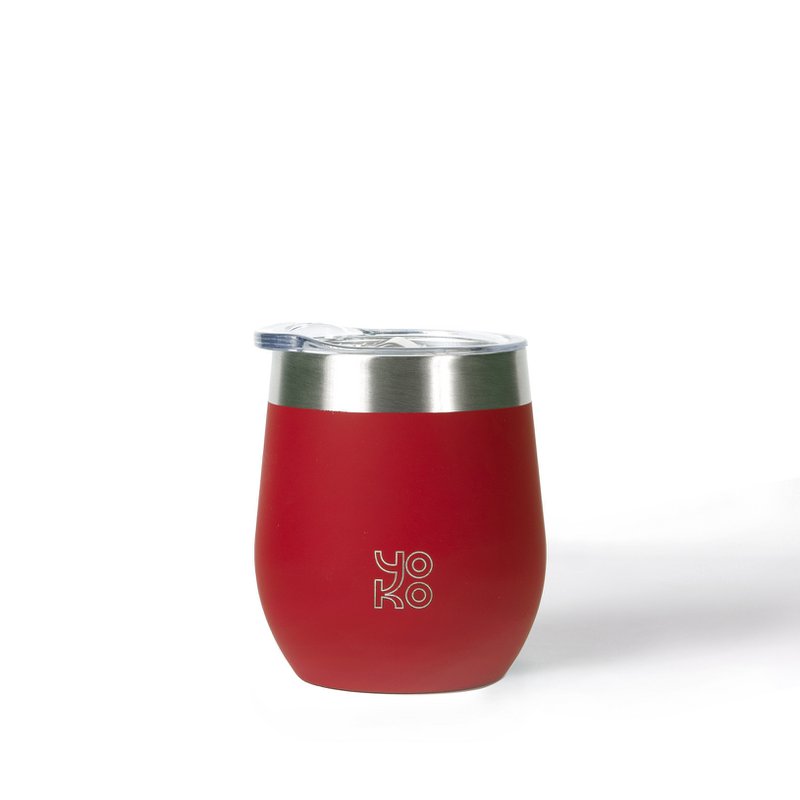 KUBEK OCIEPLANY z pokrywką 250 ml - Czerwony