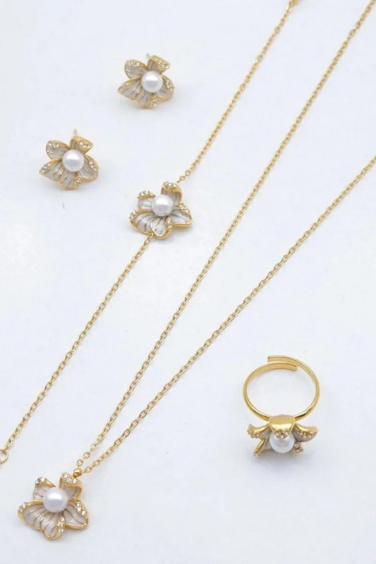 Parure de bijoux en acier inoxydable