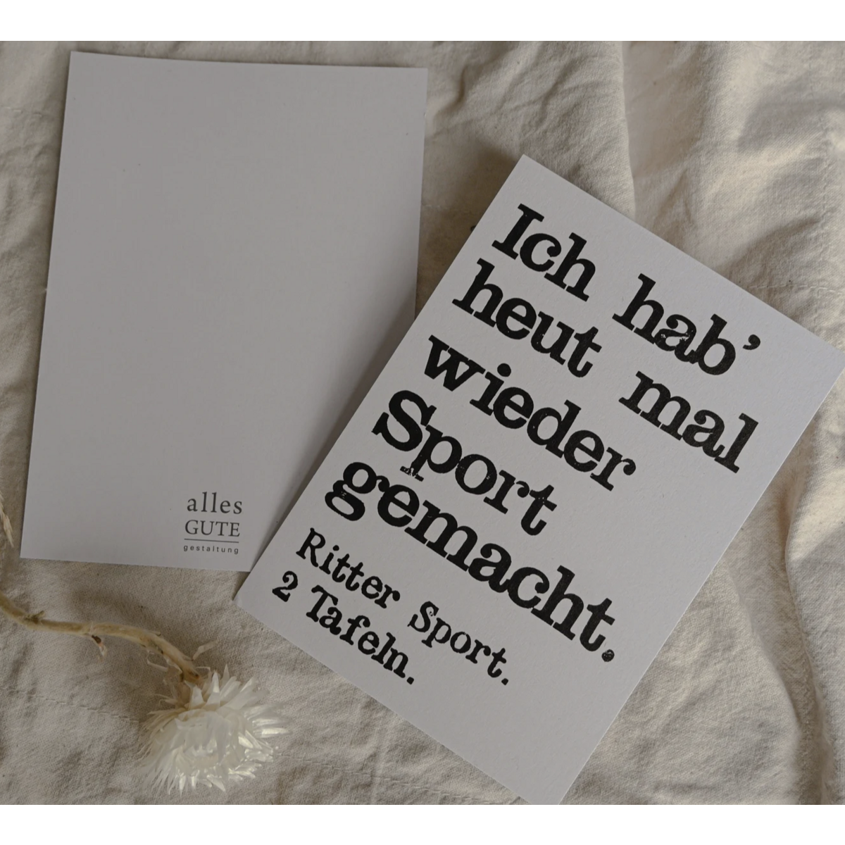 Stemplet postkort "Sport gemacht"