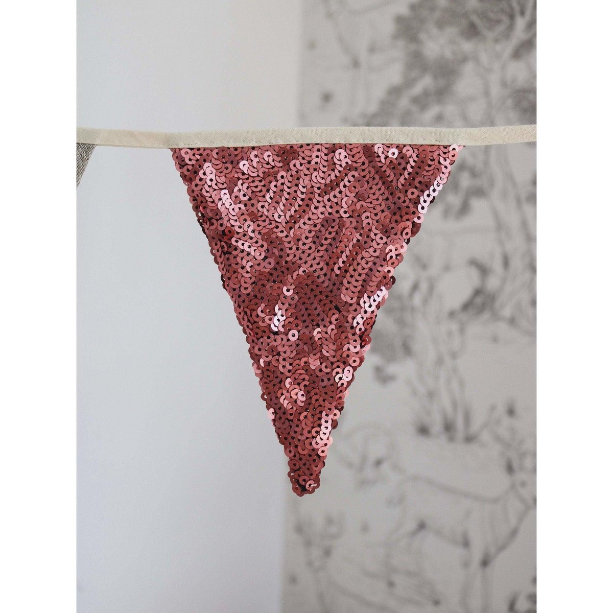 Guirlande de Sequins « Rose et Gris »