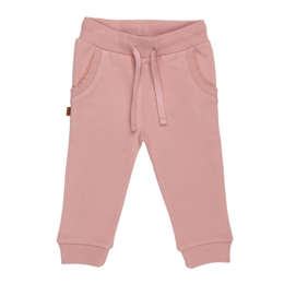 Soft, comfortable baby jogging pants in a light pink color. Made of high-quality cotton blend fabric with a drawstring waistband for a secure fit.