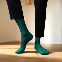KLUE Merino Wool socks plain | Forest Green