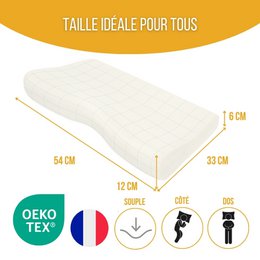 Ortopædisk ergonomisk cervikalpude | Mere komfort
