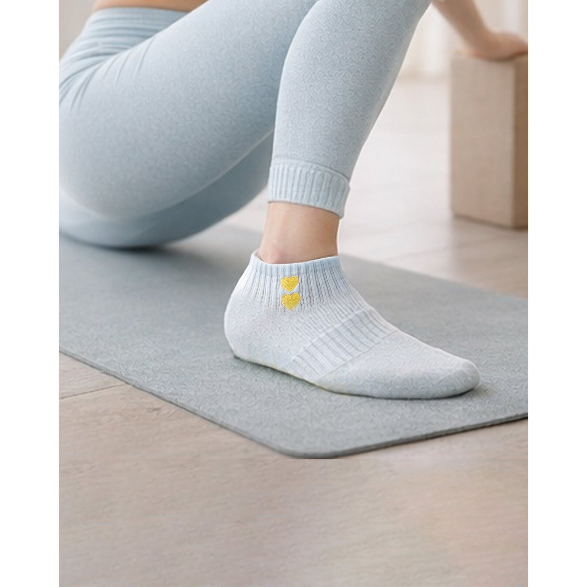 Calzini Yoga Pilates Antiscivolo Cuore Corti HomeOfSocks
