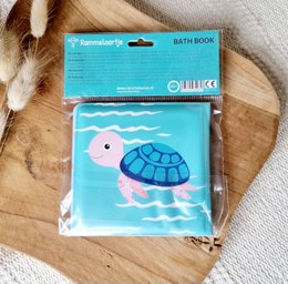Libro de baño para bebé sonajero